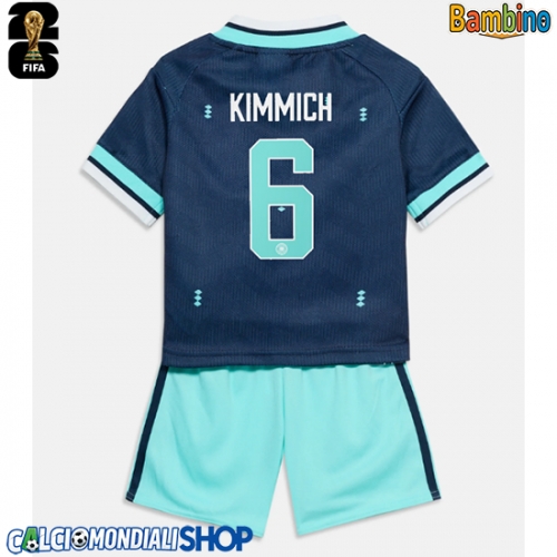 Maglie da calcio Germania Joshua Kimmich #6 Seconda Maglia Bambino Mondiali 2026  Manica Corta + Pantaloni corti)
